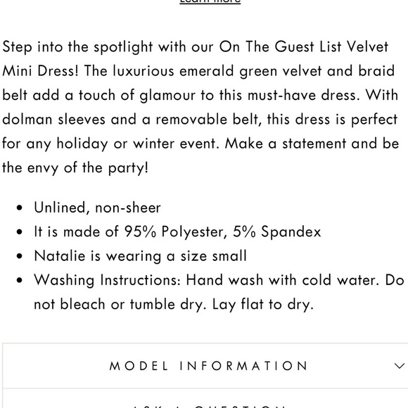 Aakaa Green Velvet On The Guest List Braid Belt Mini Dress Small NWOT - Picture 12 of 12